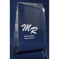 CORPORATE DECORATIVE AWARD 29MM THICK ACRYLIC TROPHY LASER ENGRAVING 